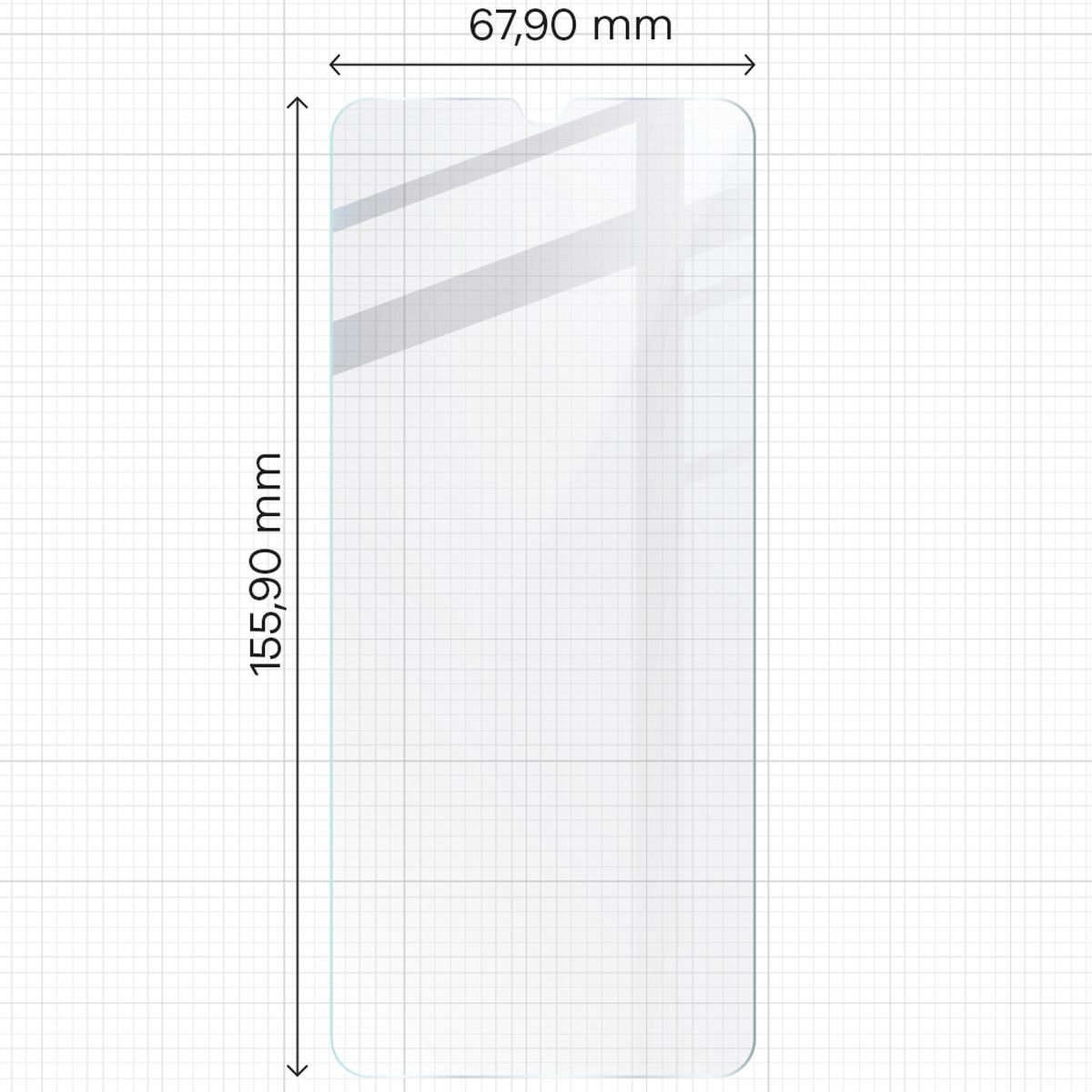 Szkło hartowane Bizon Glass Clear - 3 szt. + obiektyw, Oppo A38 4G